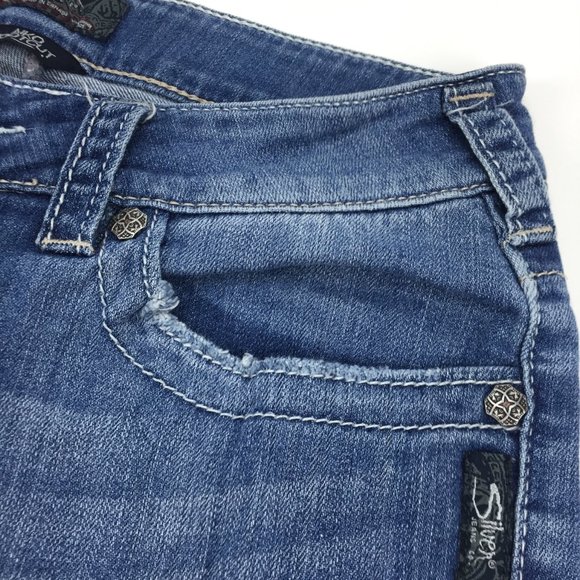 Silver AIKO Boot Cut Denim Jeans 29 waist 31 length - Picture 3 of 6